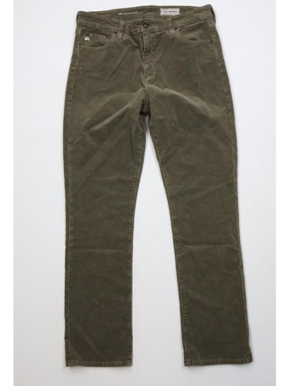 Adriano Goldschmied Womens 32 Faded Mari High Rise Slim Straight Corduroy Pants